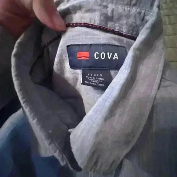 Cova Men's Blue Button Down Shirt size L - Picture 5 of 5